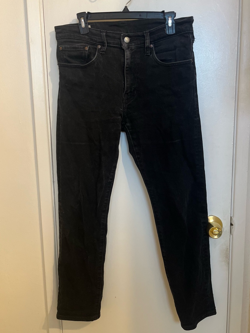 Men’s Lot 502 Levi Black Slim Jeans W32 L30